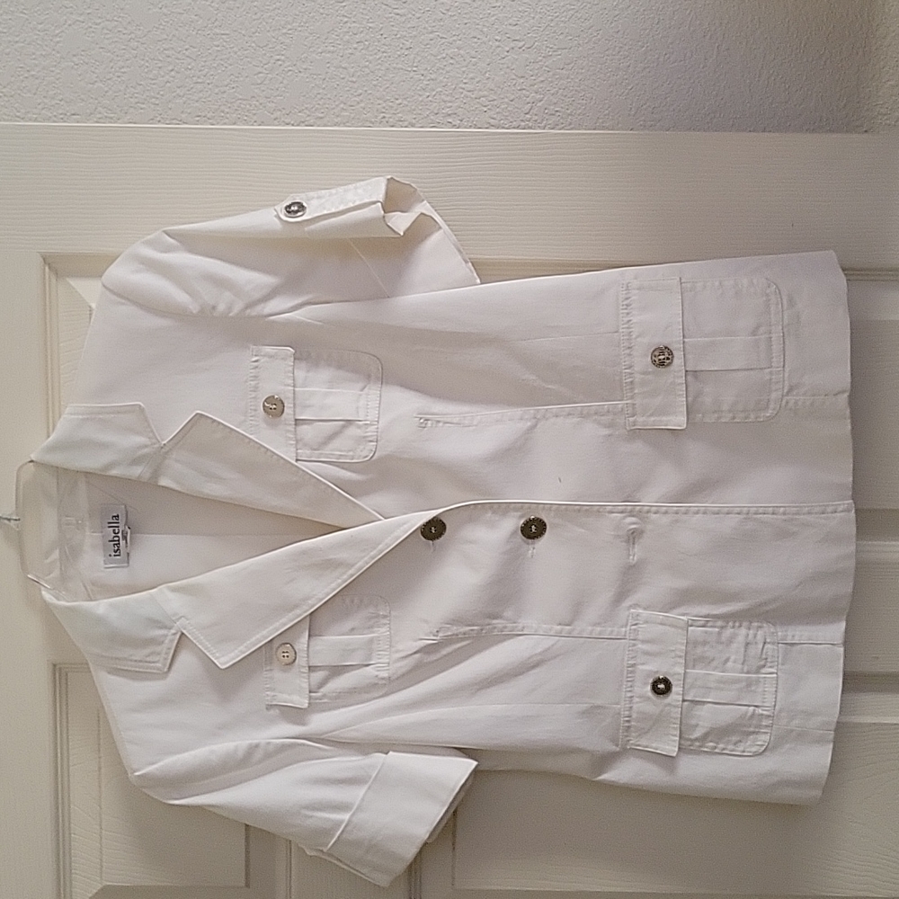White denim jacket